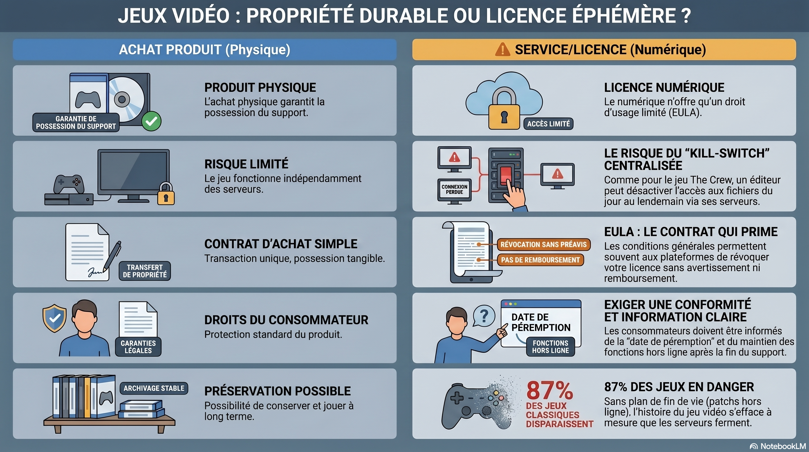 Propriété durable ou licence éphémère