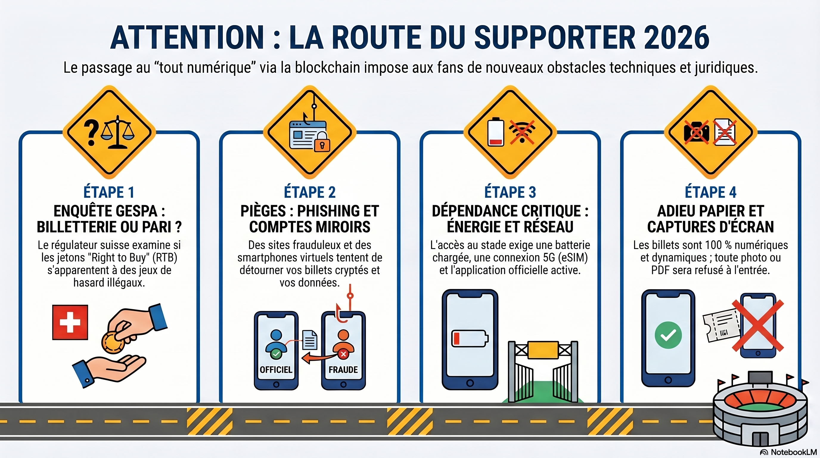 Panorama des risques juridiques, des risques de fraude et des contraintes logistiques de la Coupe du Monde 2026.